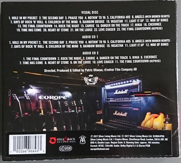 Europe  The Final Countdown; 30th Anniversary Show : Back